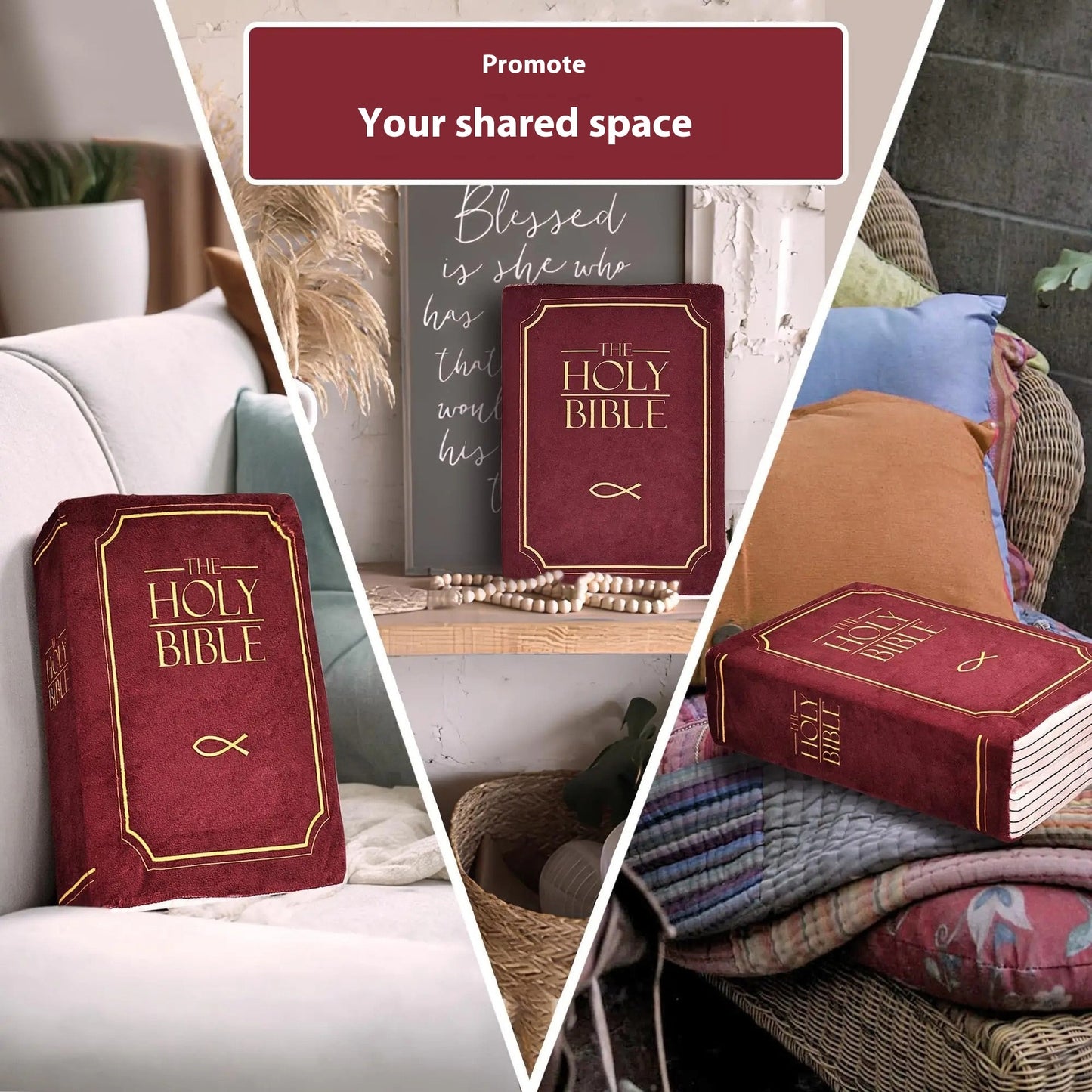 Bible Plush Pillow